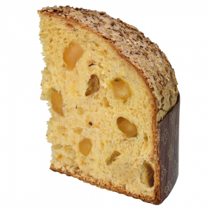 Foto Panettone cereali, uvetta, mela e cannella