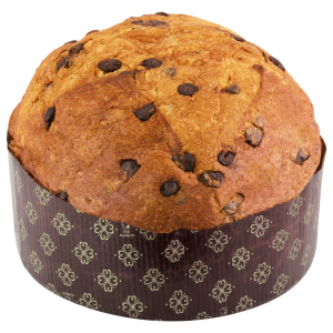 Foto Panettone gocce di cioccolato fondente 56% incarto a mano